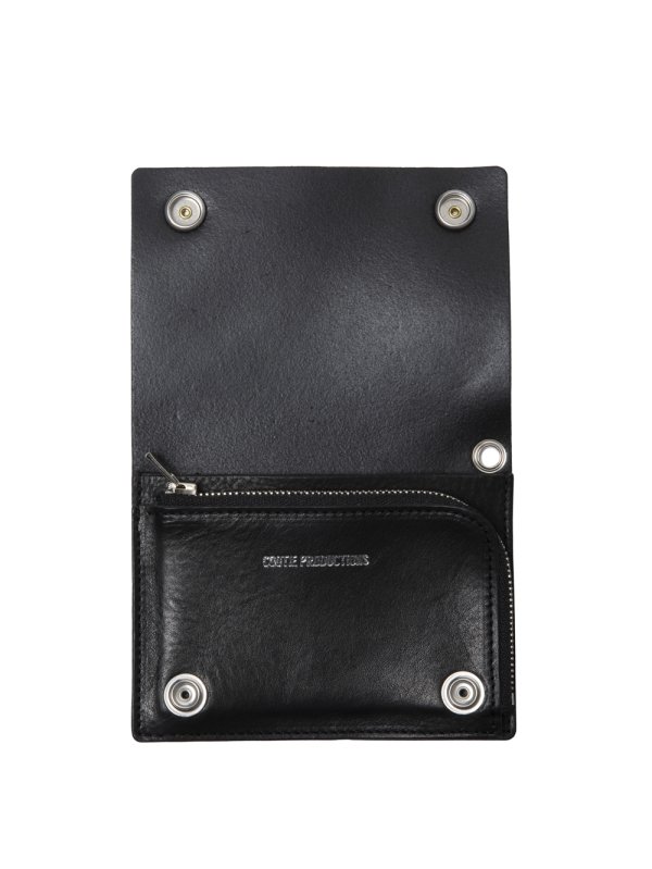 画像2: COOTIE PRODUCTIONS/Leather Trucker Wallet（Black）［レザートラッカーウォレット-24秋冬］