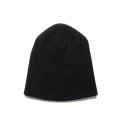 COOTIE PRODUCTIONS/Rib Stitch Cuffless Beanie（Black）［カフレスビーニー-24秋冬］