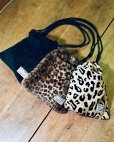 画像2: WACKO MARIA/DRAWSTRING BAG（LEOPARD FUR）［ドローストリングバッグ-24秋冬］ (2)