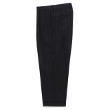 WACKO MARIA/DORMEUIL / DOUBLE PLEATED TROUSERS（BLACK）［ツータックスラックス-24秋冬］