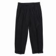 画像2: WACKO MARIA/DORMEUIL / DOUBLE PLEATED TROUSERS（BLACK）［ツータックスラックス-24秋冬］ (2)