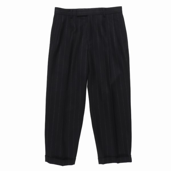 画像2: WACKO MARIA/DORMEUIL / DOUBLE PLEATED TROUSERS（BLACK）［ツータックスラックス-24秋冬］