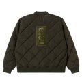 BlackEyePatch/HWC LABEL EMBROIDERED QUILTED JACKET（OLIVE）