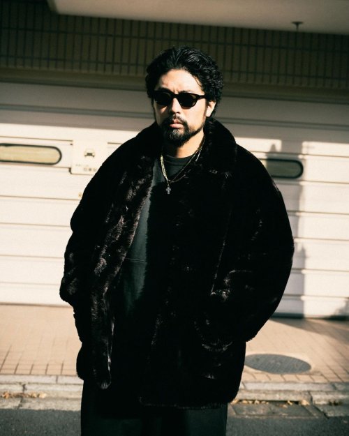 他の写真3: COOTIE PRODUCTIONS/Faux Fur Car Coat（Black）［フェイクファーカーコート-24秋冬］