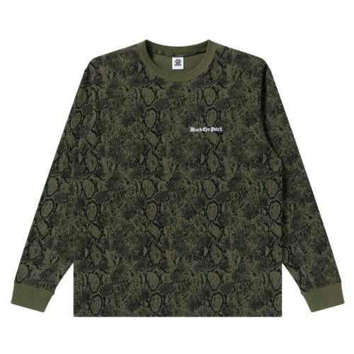 他の写真1: BlackEyePatch/OE LOGO PYTHON L/S TEE（OLIVE）