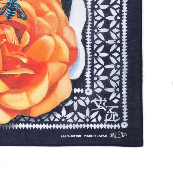 画像2: CHALLENGER/FLOWER BANDANA（NAVY）［フラワーバンダナ-25春夏］