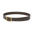 画像2: CHALLENGER/FIRE LEATHER BELT（BROWN）［ファイヤーレザーベルト-25春夏］ (2)