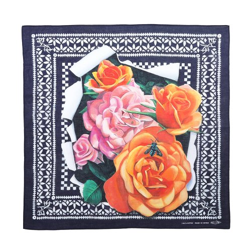 他の写真1: CHALLENGER/FLOWER BANDANA（NAVY）［フラワーバンダナ-25春夏］