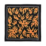 CHALLENGER/FIRE BANDANA（BLACK）［ファイヤーバンダナ-25春夏］