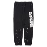 ROTTWEILER/R.W PAINTED SWEAT PANTS（BLACK） 【30%OFF】［ペイント加工スウェットパンツ-24春夏］