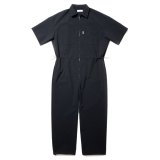 COOTIE PRODUCTIONS/Polyester Typewriter Error Fit Jump Suits（Black）［エラーフィットジャンプスーツ-24春夏］