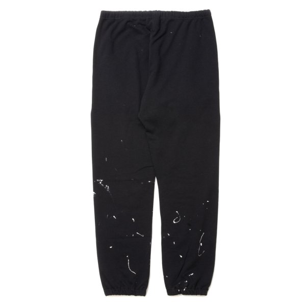 画像2: ROTTWEILER/R.W PAINTED SWEAT PANTS（BLACK） 【30%OFF】［ペイント加工スウェットパンツ-24春夏］