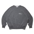 画像1: COOTIE PRODUCTIONS/Pigment Dyed Open End Yarn Sweat Crew（Black）［ピグメントダイスウェットクルー-24秋冬］ (1)