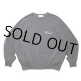 COOTIE PRODUCTIONS/Pigment Dyed Open End Yarn Sweat Crew（Black）［ピグメントダイスウェットクルー-24秋冬］