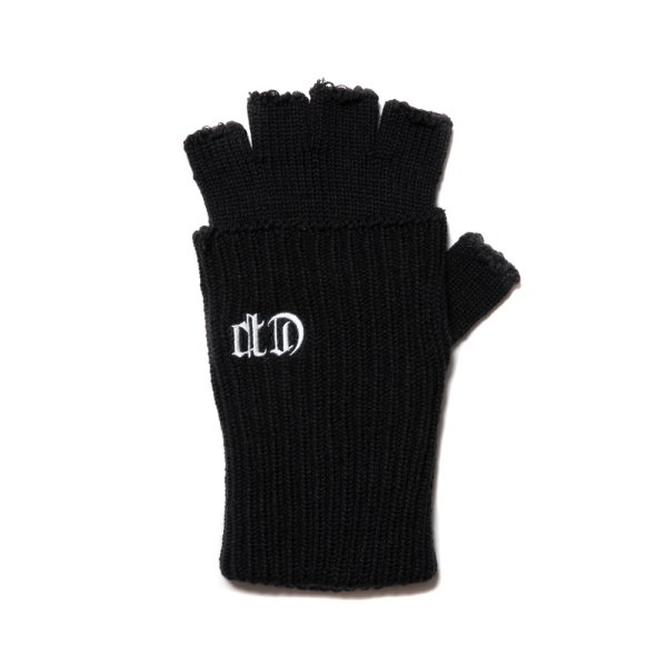 画像3: COOTIE PRODUCTIONS/Lowgauge Fingerless Knit Glove（Black）［フィンガーレスグローブ-24秋冬］