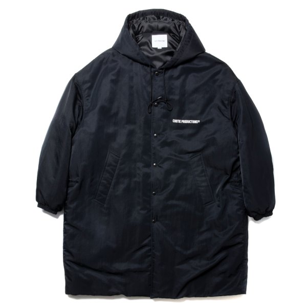 画像1: COOTIE PRODUCTIONS/Error Fit Padded Bench Coat（Black）［エラーフィットベンチコート-24秋冬］