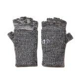 COOTIE PRODUCTIONS/Lowgauge Fingerless Knit Glove（Gray Mix）［フィンガーレスグローブ-24秋冬］