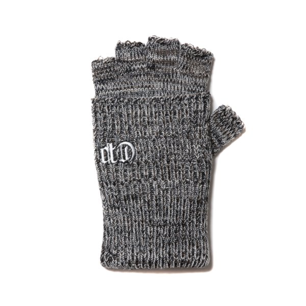 画像3: COOTIE PRODUCTIONS/Lowgauge Fingerless Knit Glove（Gray Mix）［フィンガーレスグローブ-24秋冬］