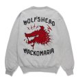 画像1: WACKO MARIA/WOLF'S HEAD / HEAVY WEIGHT SWEAT SHIRT（GRAY）［クルーネックスウェット-24秋冬］ (1)