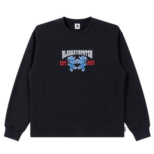 他の写真1: BlackEyePatch/HERALDIC COLLEGE CREW SWEAT（BLACK）