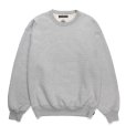 画像2: WACKO MARIA/WOLF'S HEAD / HEAVY WEIGHT SWEAT SHIRT（GRAY）［クルーネックスウェット-24秋冬］ (2)