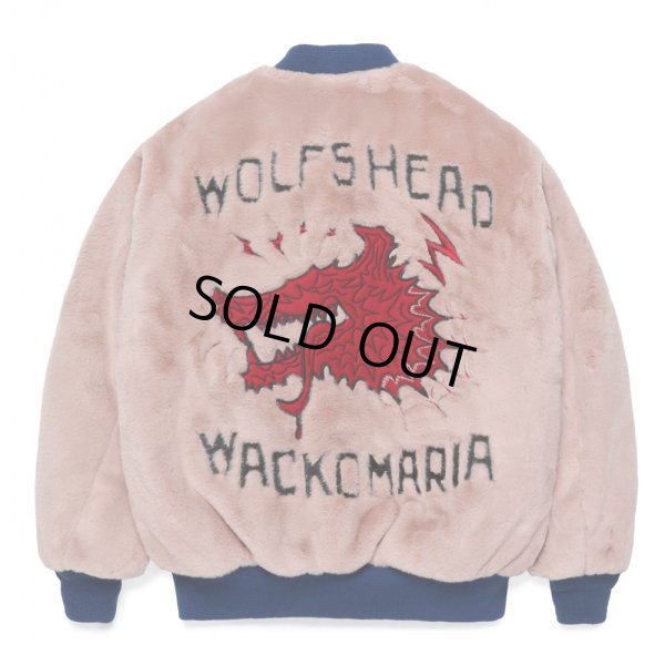 画像1: WACKO MARIA/WOLF'S HEAD / FUR SKA JACKET（PINK）［ファースカJKT-24秋冬］