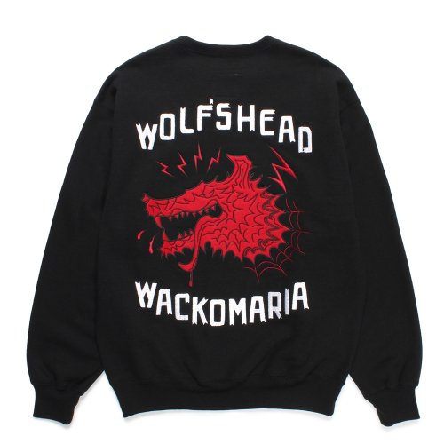 他の写真2: WACKO MARIA/WOLF'S HEAD / HEAVY WEIGHT SWEAT SHIRT（BLACK）［クルーネックスウェット-24秋冬］