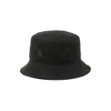 CALEE/FAUX SUEDE BUCKET HAT（BLACK）［フェイクスウェードバケットハット-24秋冬］