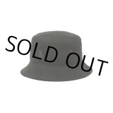 【30%OFF】CALEE/FAUX SUEDE BUCKET HAT（BLACK）［フェイクスウェードバケットハット-24秋冬］