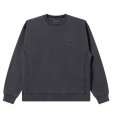 画像1: BlackEyePatch/SMALL OG LABEL PIGMENT DYDED CREW SWEAT（BLACK） (1)