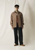 画像9: CALEE/C/S CAL NT LOGO OVER COACH JACKET（ASH BROWN）［コットンスウェードコーチJKT-24秋冬］