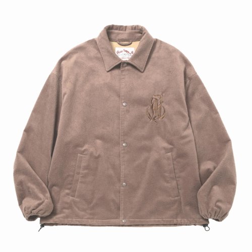 他の写真1: CALEE/C/S CAL NT LOGO OVER COACH JACKET（ASH BROWN）［コットンスウェードコーチJKT-24秋冬］