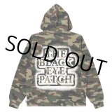 BlackEyePatch/SPRAYED OG LABEL HOODIE（CAMO）