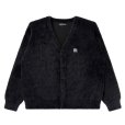 画像1: BlackEyePatch/OG LABEL SHAGGY CARDIGAN（BLACK） (1)