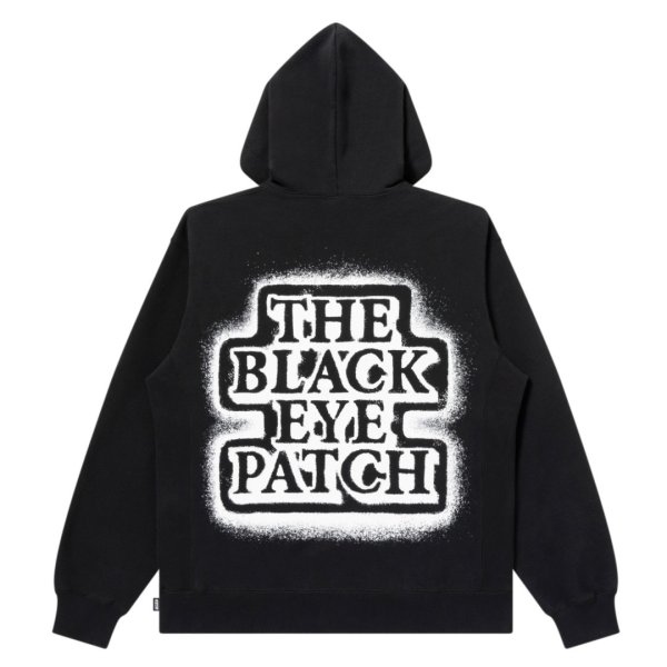 画像1: BlackEyePatch/SPRAYED OG LABEL HOODIE（BLACK）