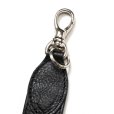 画像3: CALEE/STUDS LEATHER FLAT SHORT KEY RING（BLACK）［ショートキーリング-24秋冬］