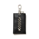 CALEE/STUDS LEATHER KEY CASE（BLACK）［キーケース-24秋冬］