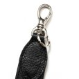 画像3: CALEE/STUDS LEATHER FLAT LONG KEY RING（BLACK）［ロングキーリング-24秋冬］