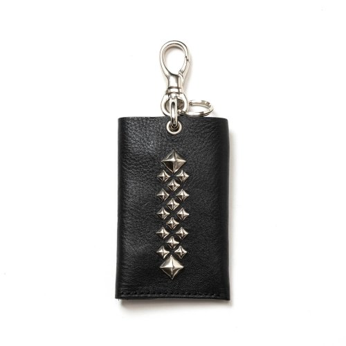 他の写真1: CALEE/STUDS LEATHER KEY CASE（BLACK）［キーケース-24秋冬］