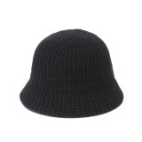 COOTIE PRODUCTIONS/Rib Stitch Knit Crusher Hat（Black）［クラッシャーハット-24秋冬］