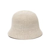 COOTIE PRODUCTIONS/Rib Stitch Knit Crusher Hat（Ivory）［クラッシャーハット-24秋冬］