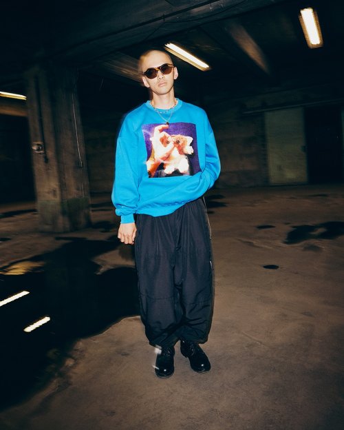 他の写真3: TIGHTBOOTH/TBKB / HAND SIGN CREW SWEAT（Blue）［クルースウェット-24冬］