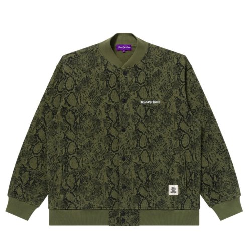 他の写真1: BlackEyePatch/OE LOGO PYTHON SWEAT STADIUM JACKET（OLIVE）