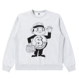 BlackEyePatch/DOLLARMAN CREW SWEAT（ASH）