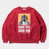 TIGHTBOOTH/TBKB / HAVE YOU SEEN HIM CREW SWEAT（Burgundy）［クルースウェット-24冬］