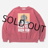 TIGHTBOOTH/TBKB / HAVE YOU SEEN HIM CREW SWEAT（Burgundy）［クルースウェット-24冬］