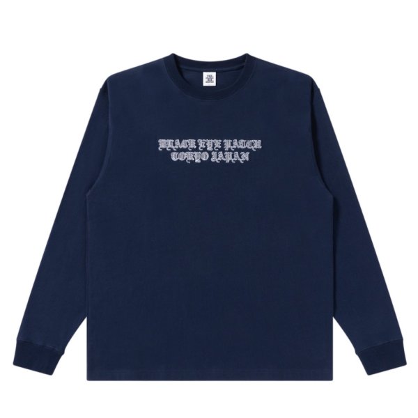 画像1: BlackEyePatch/LINCOLN BLACKLETTERS L/S TEE（NAVY）