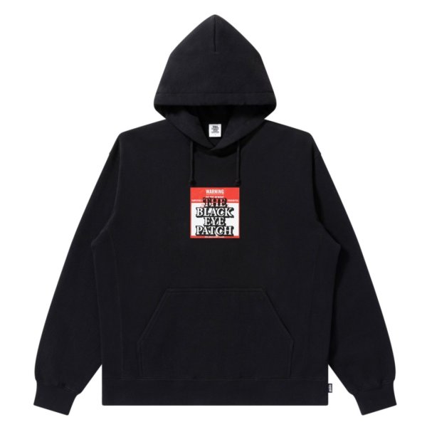 画像1: BlackEyePatch/DO NOT REMOVE LABEL HOODIE（BLACK）