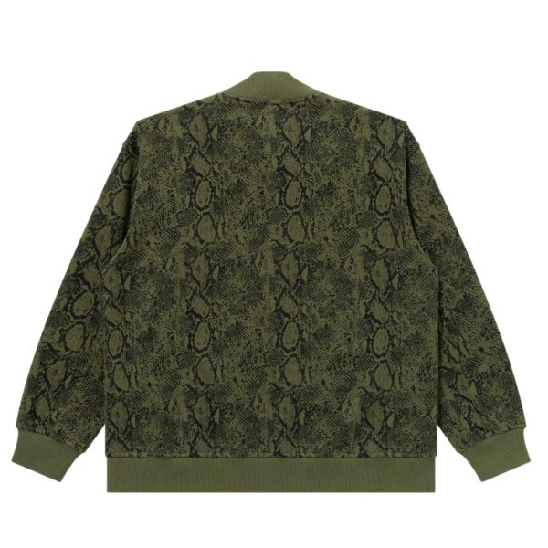 画像2: BlackEyePatch/OE LOGO PYTHON SWEAT STADIUM JACKET（OLIVE）