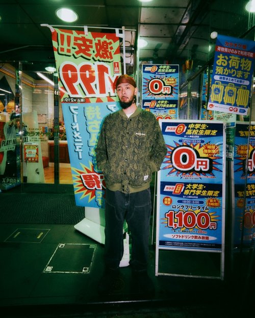 他の写真3: BlackEyePatch/OE LOGO PYTHON SWEAT STADIUM JACKET（OLIVE）